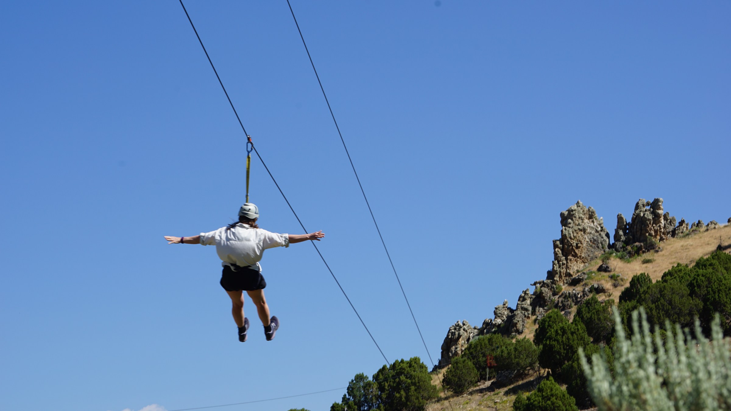 Arms open wide for the Lava Springs Adventure Park